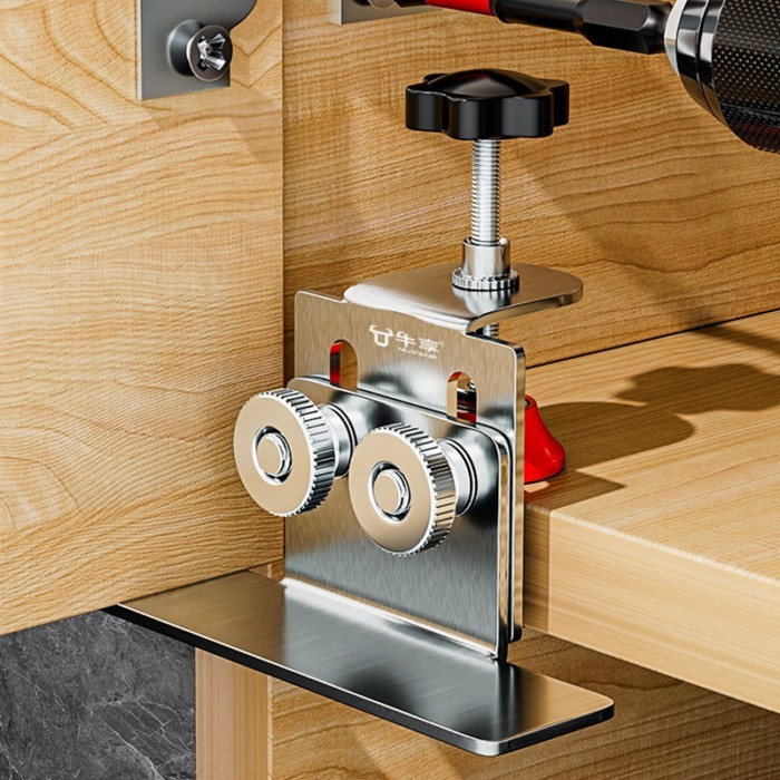 Cabinet Door Installation Tool Stainless Steel Cabinet Frame Fixture Household Portable Cabinet Doo