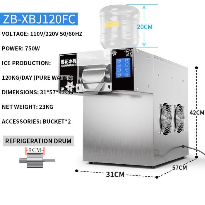 Snowflake ice machine Commercial milk ice machine Smoothie snow ice shaved ice machine dessert ice
