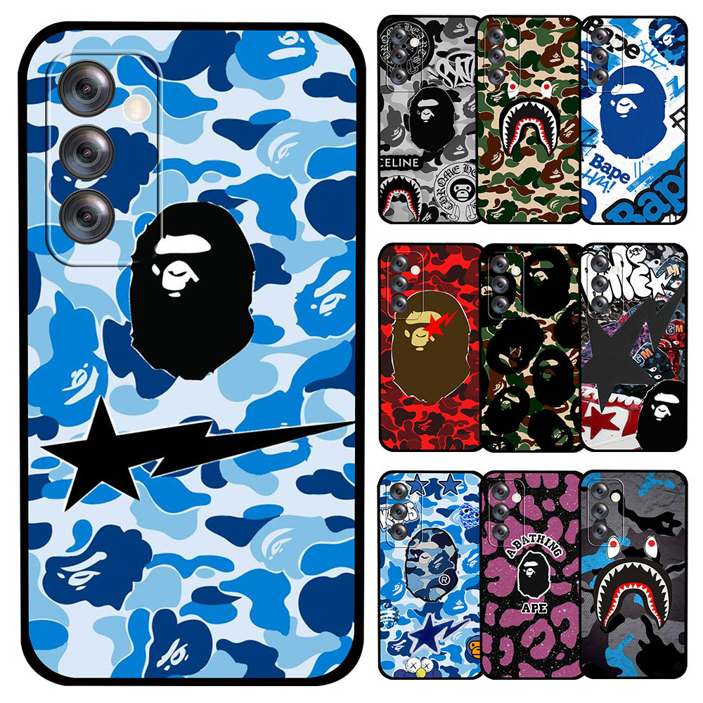 TPU Soft Case สําหรับ Redmi Note 7 7Pro 8 8Pro 9 9S 9Pro 9Pro Max A878 BAPE สีดําแขนป้องกัน