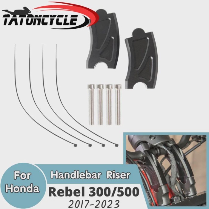 CMX 300 500 Handlebar Riser Bar For Honda Rebel CMX300 CMX500 2017-2023 Motorcycle Handle Bar Mount