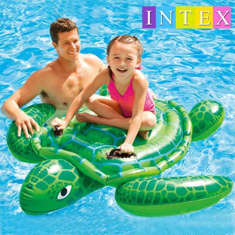 Intex 57524 Sea Turtle Water Mount Inflatable Water Toy Surfing Floating Row Childrens Water Toy