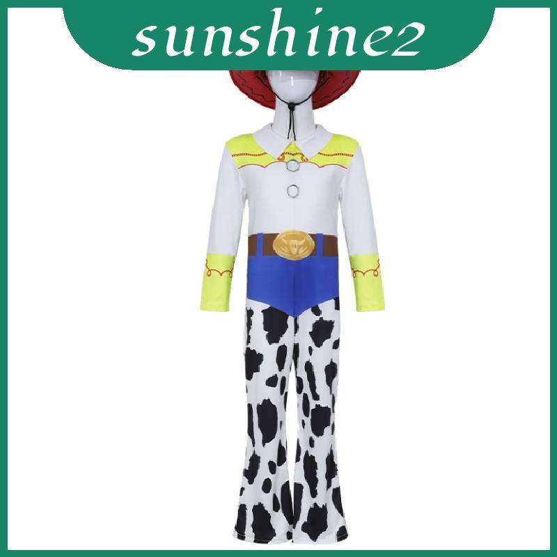 Woody Jessie Buzz Lightyear Alien Costume Set พร้อมวัสดุนุ่มสําหรับเด็ก Theatre และงานปาร์ตี้