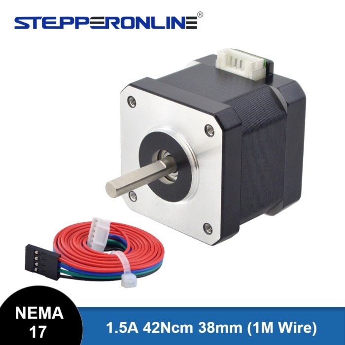 STEPPERONLINE Nema 17 Stepper Motor 38mm 42 Motor 42Ncm 1.5A Nema17 Stepper 4-lead for CNC 3D Print