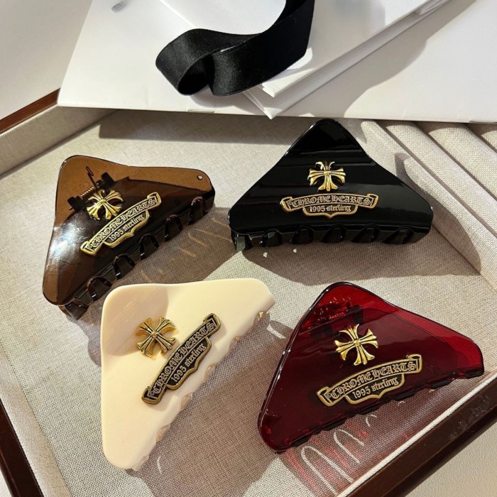 Cross Retro Triangle Clamp Hairpin Back Of Head Shark Clip
