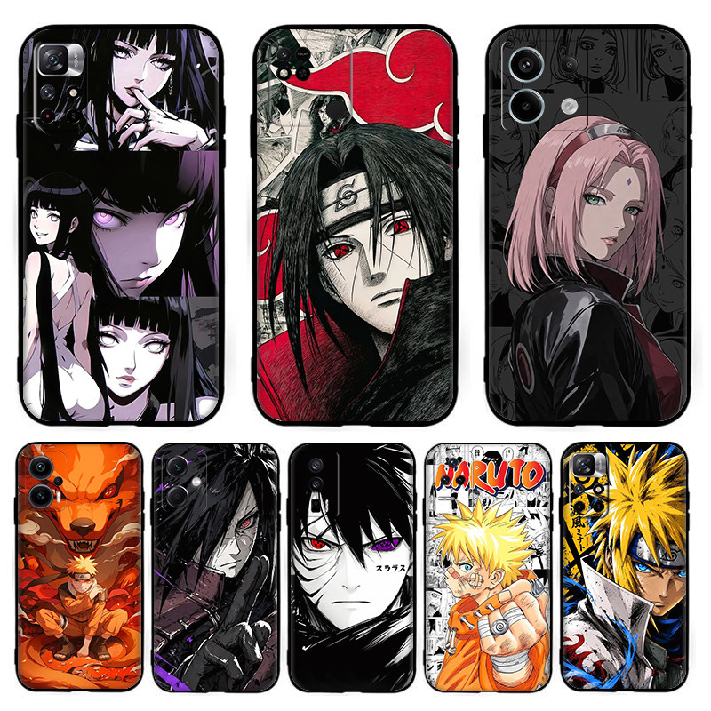 สําหรับ Redmi K20 K40 K60 K70 Pro K50 Gaming A3 A3X Naruto อะนิเมะตัวอักษร 9Y5 แฟชั่นสีดํา TPU ปลอกซ