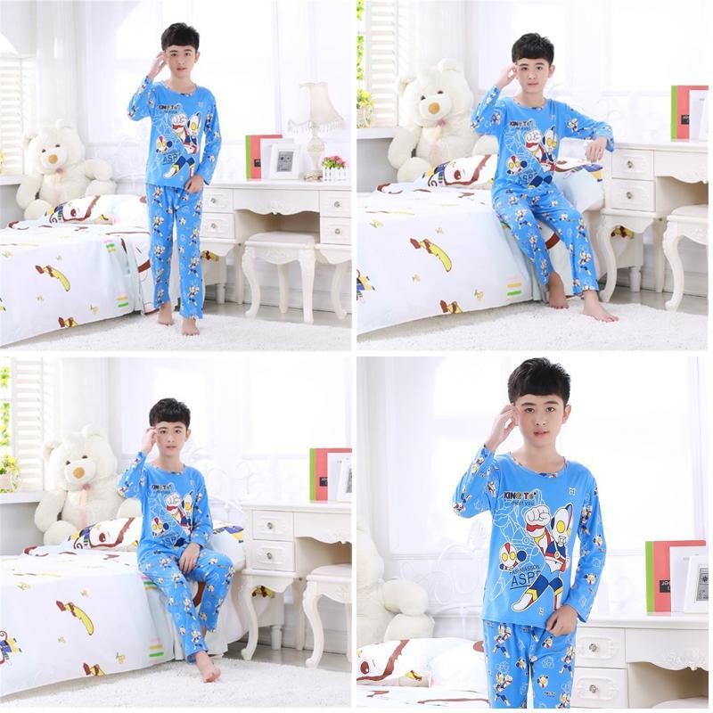 Eid Mubarak ชุดเด็ก Kawaii เด็กแขนยาวชุดนอน Boy หรือสาวรอบคอ Snoopy Nightclothes สําหรับ 3 - 4 ปี