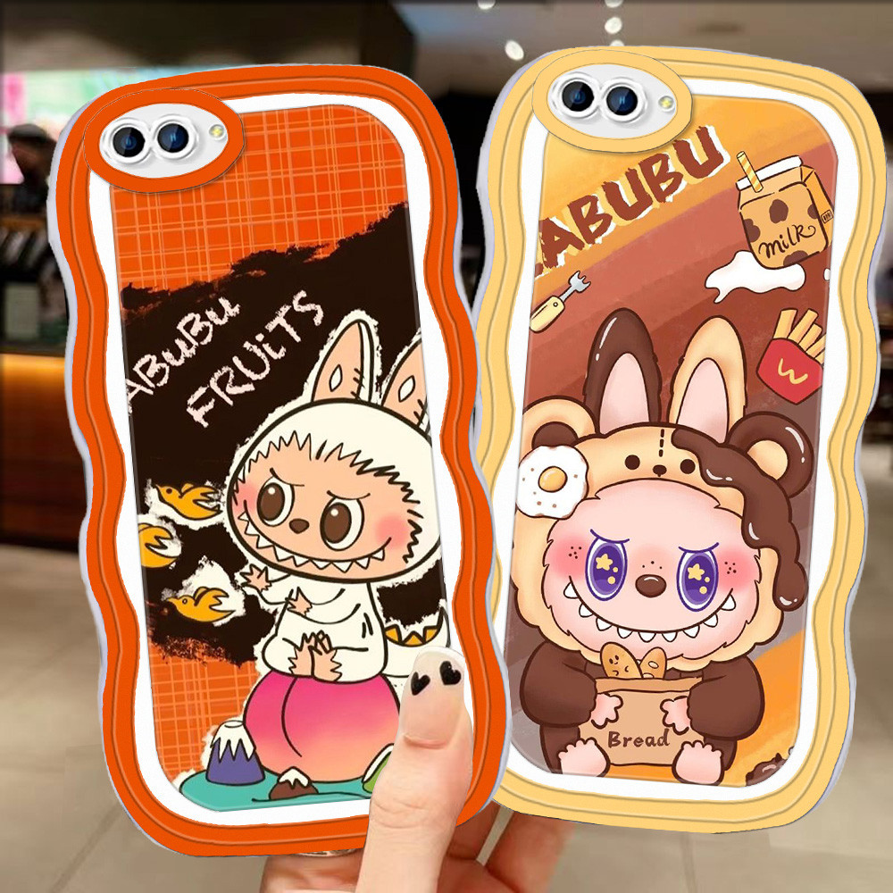 A-93 ตลก Labubu TPU สําหรับ OPPO F3 Plus A39 A71 F1S Realme C2 A83 A37 C2S A3S A5 โปร่งใสกรณี