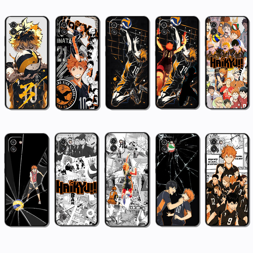 Samsung Galaxy A03 164m Haikyuu เคสโทรศัพท์สีดําเนื้อนุ่มแฟชั่น