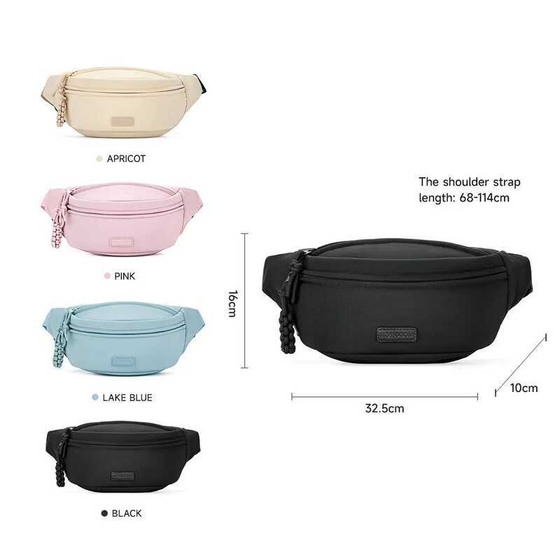 MOSSDOOM Klassy Waist Bag กระเป๋าสะพายข้าง กระเป๋าผู้หญิง กันน้ำ