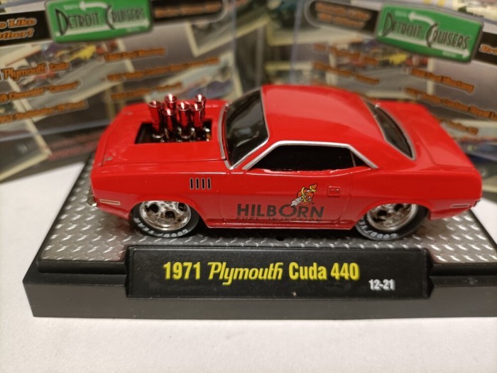 M2 1 64 Plymouth Alloy American Muscle Sports Car Model Plymouth Cuda 440 1971