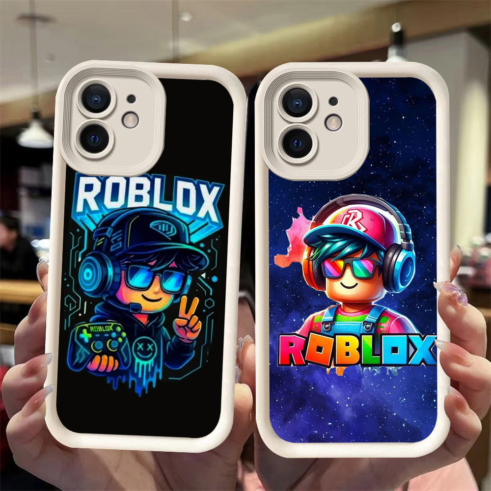 J-29 Roblox ดำขาวชมพูเคสโทรศัพท์หรับ iPhone X XR 12 11 XS Pro Max