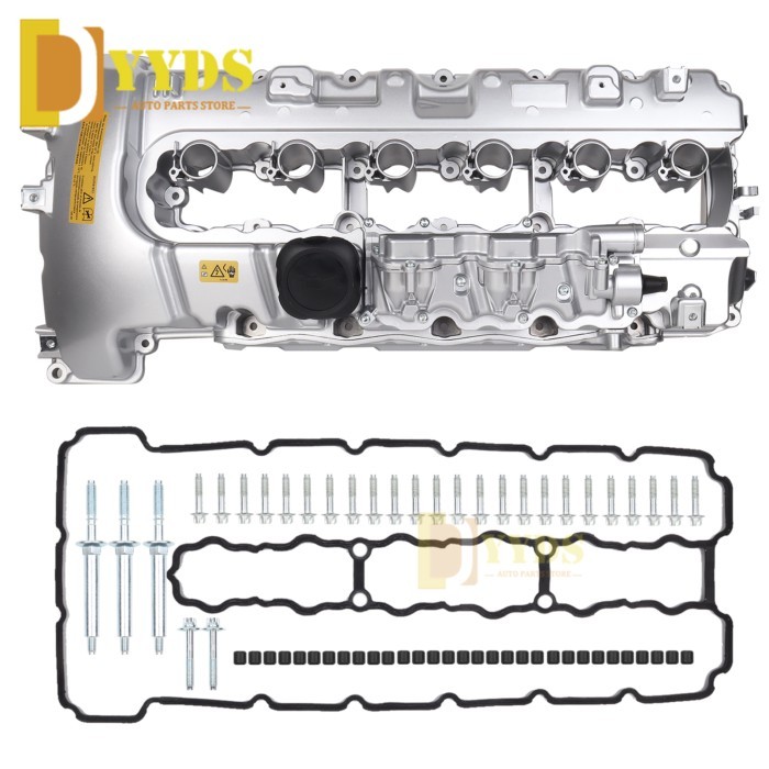 Upgraded Aluminum Engine Valve Cover For N54 BMW 335i 535i 740i X6 Z4 Turbocharged Kit Compatible 1