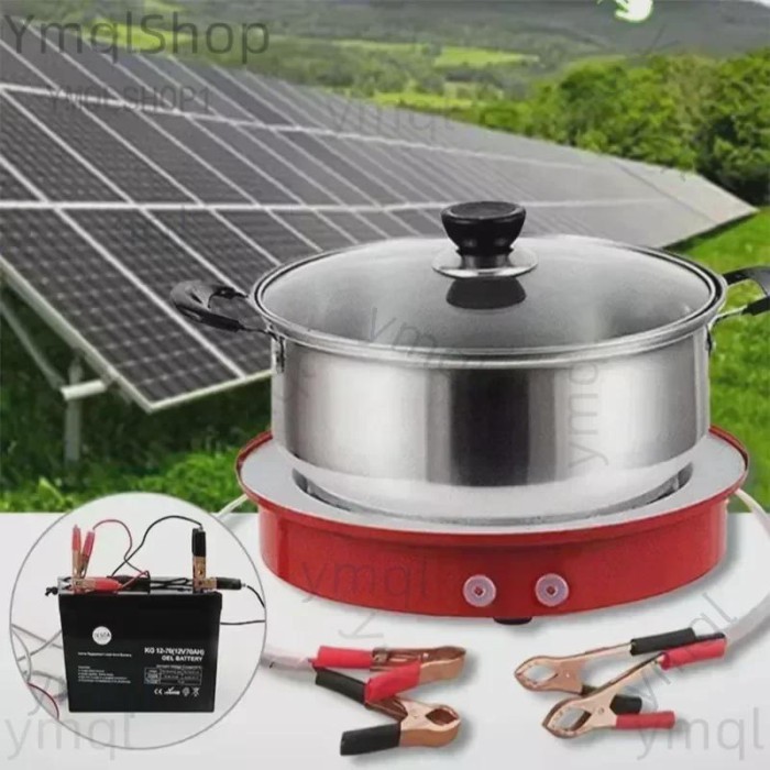 24V Solar Induction Cooker Stove Outdoor for Cooking Camping