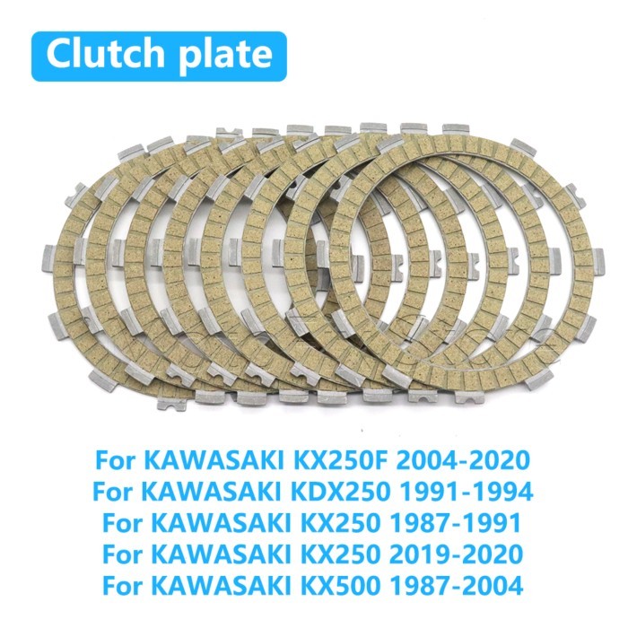 Motorcycle Clutch Friction Disc Plate Kit For KAWASAKI KX250F KDX250 KX250 KX500 KX 250 500 250F KD