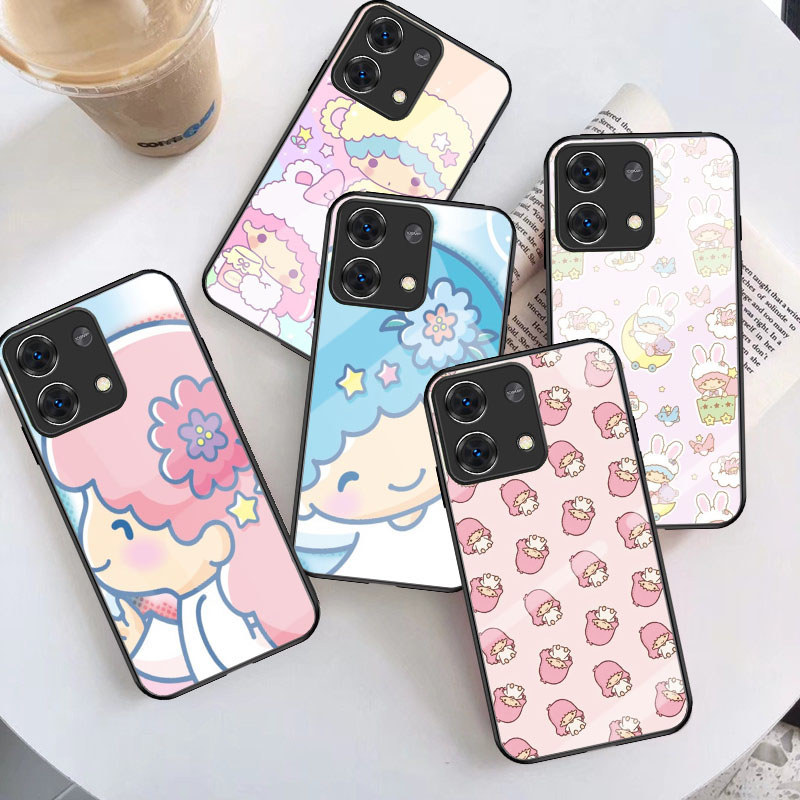 B-19 Little Twin Stars Casing สําหรับ Redmi Note 13C 13 Pro Plus 5G เคสกระจกนิรภัย