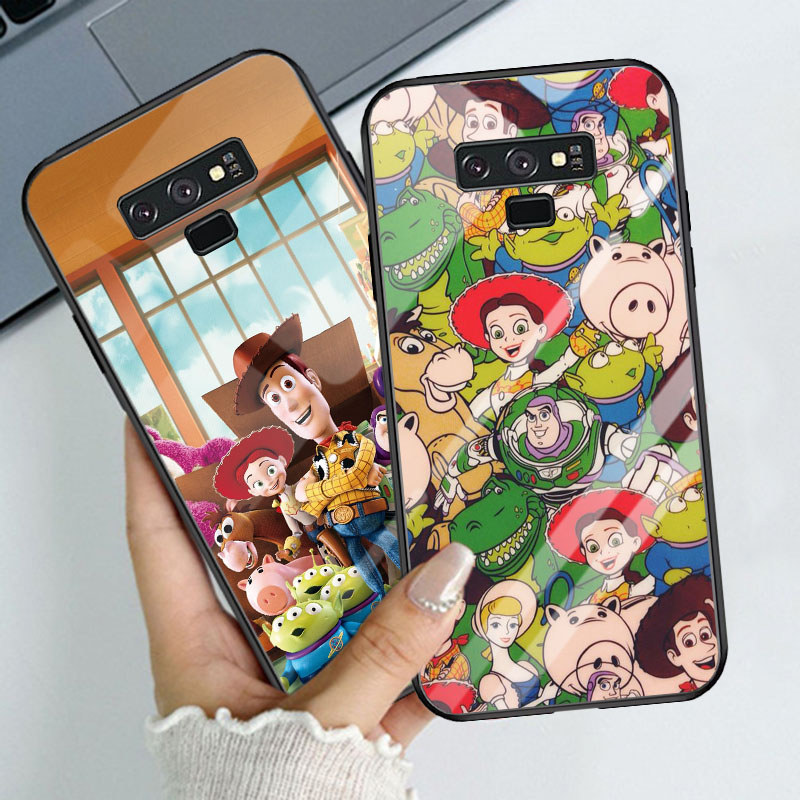 T-34 Toy Story กระจกเทมเปอร์ปลอกสําหรับ Samsung Note Core J6 J4 9 J7 Plus Prime Pro Case