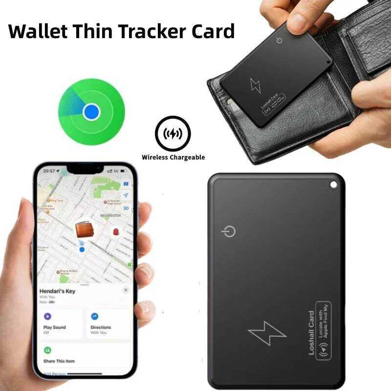 ng Wallet Tracker Card Bluetooth-Compatible Smart Tracking Wallet Card Work With Find My App Wallet