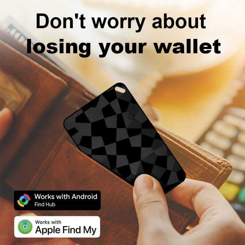 cker Card Rechargeable Dual System GPS Item Finder Compatible With IOS Find My Or Android "Find Hub