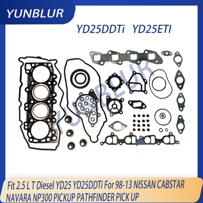 Engine Parts Full Gasket Set Fit 2.5 L T Diesel YD25 YD25DDTi For 98-13 NISSAN CABSTAR NAVARA NP300