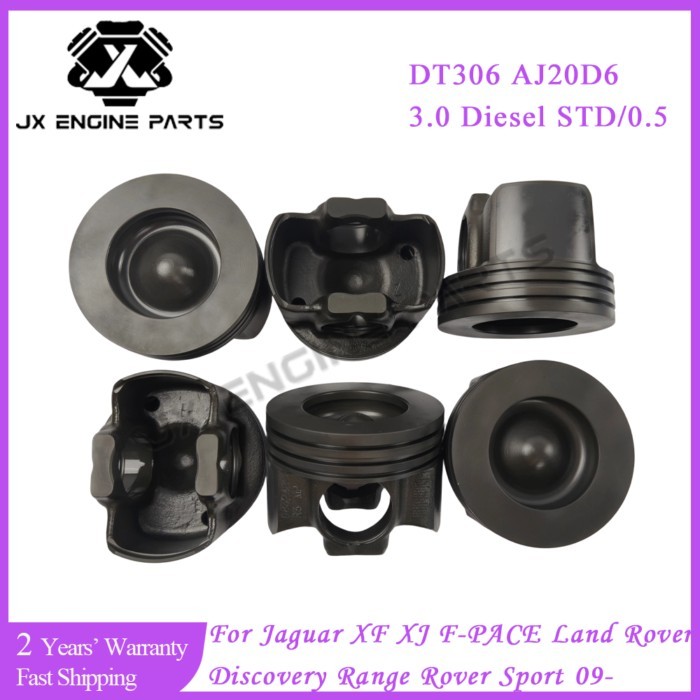 Forged DT306 AJ20D6 Engine Piston & Ring Set For Jaguar Land Rover 3.0 Discovery Range Rover Sport