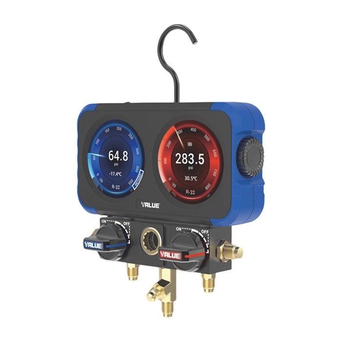 VALUE VRM2-X Digital Manifold Gauge  With HD Display