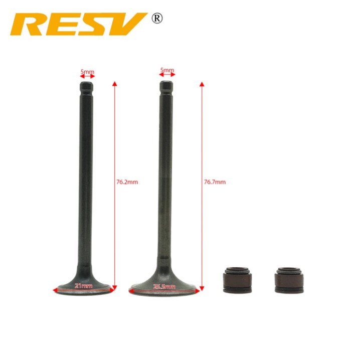 RESV for Honda ACE125 CB125S CB 125S XL125 Ace XL CB 125 125cc Valve Intake Exhaust Stem Valve Oil