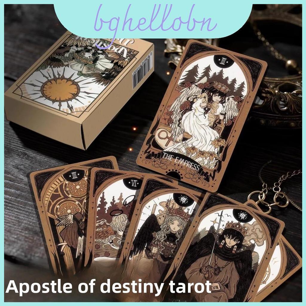 Box Tarot Wooden Cards With 78 ชุดการ์ดสําหรับฝึกสมองและความบันเทิงสําหรับครอบครัว