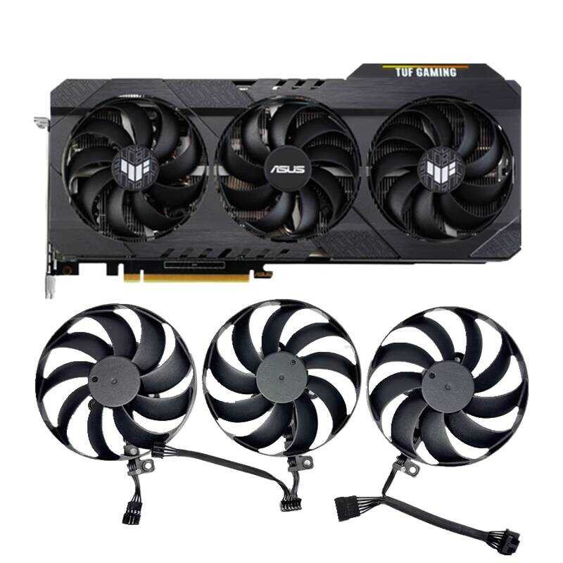 Asus TUF RTX 3060TI 3070 3080 TI Gaming กราฟิกการ์ดอิสระพัดลมระบายความร้อนใหม่เอี่ยม