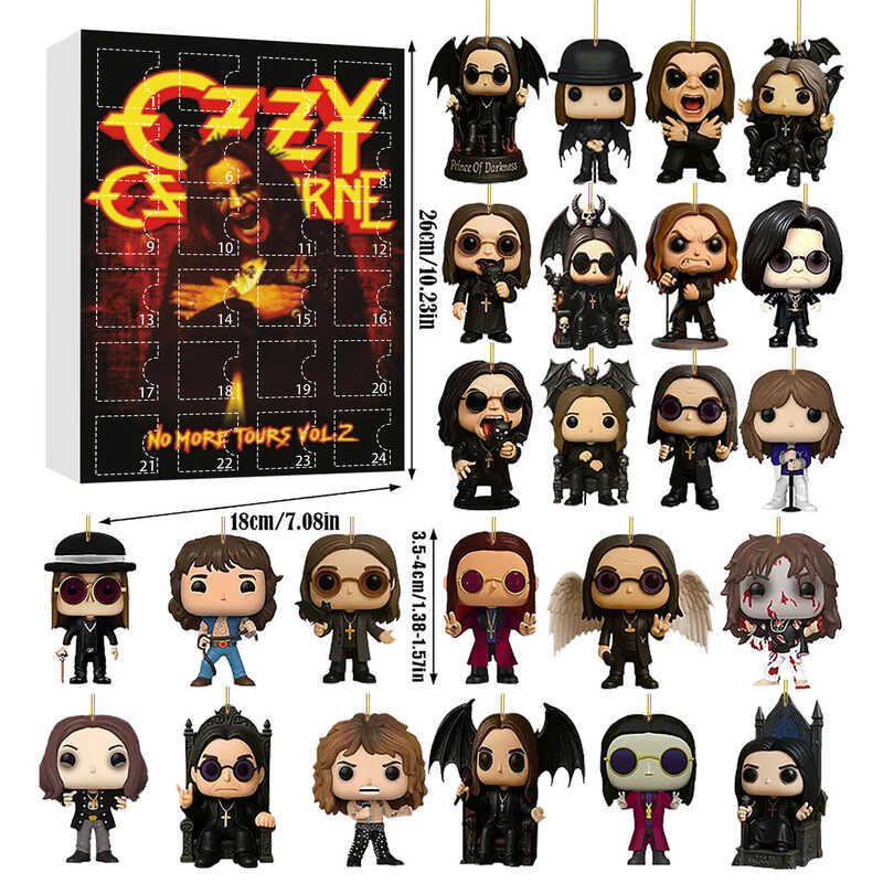 Ozzy Osbourne กระดิ่งรถจักรยานยนต์ Ozbourne Osbourne ปฏิทินนับถอยหลังกล่องลึกลับเครื่องประดับ