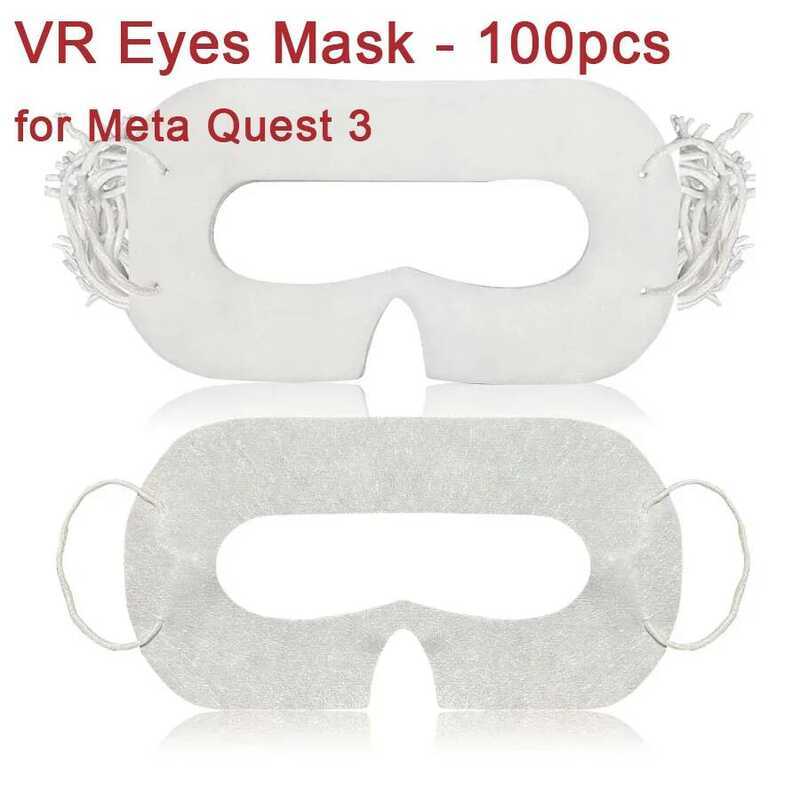 Q3 หน้ากาก 100 ชิ้น Meta Oculus 3 Universal ทิ้ง Vr ชุดหูฟังอุปกรณ์เสริมเหงื่อ Breathable Eye สําหรั