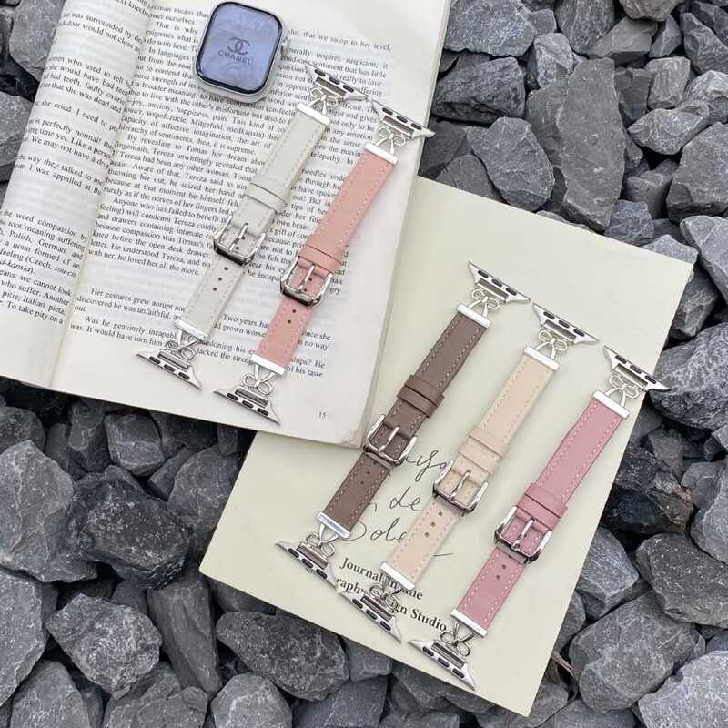 หนังโลหะโบว์กลวงเหมาะสําหรับ Apple Watch iwatch11 Generation987654อัลตร้า/ซี