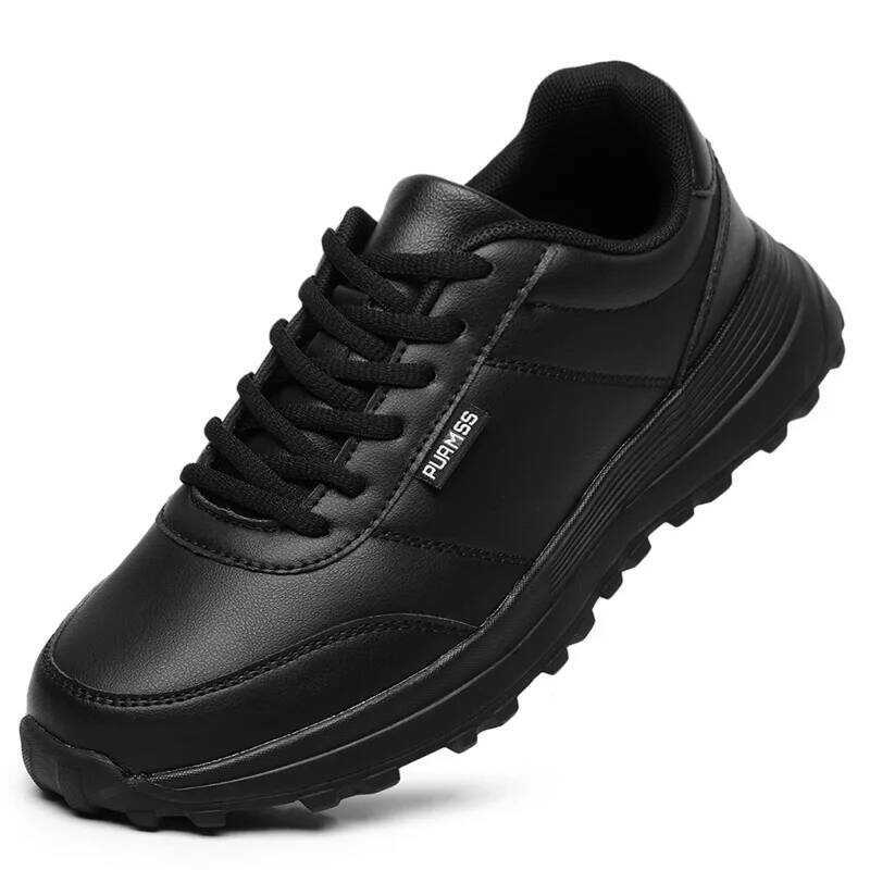 C Men Shoes Soft Moccasin Shoes Comfortable Casual Shoes For Men Solid Black White Walking Men Snea