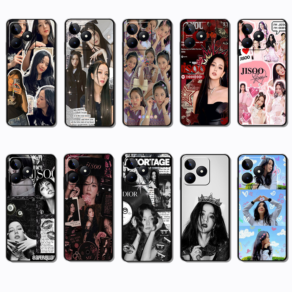 เคสโทรศัพท์สีดําแบบนุ่มสําหรับ OPPO A5i A5X A5 Pro A5m A3NFC jisoo caseg