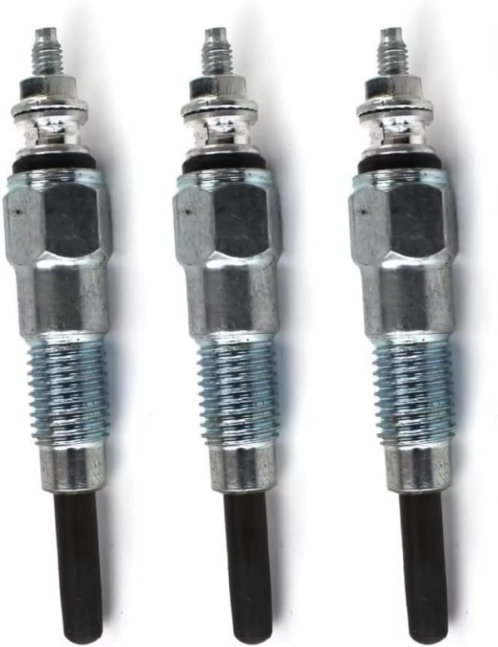 3TNV76 3TNM74 3TNV70 Engine Glow Plug 3-Pack for Yanmar Engine John Deere 1023E 2305