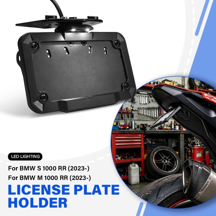 S1000RR M1000RR Motorcycle License Plate Holder For BMW M 1000 RR S1000 RR S 1000 RR 2023 2024- Rea