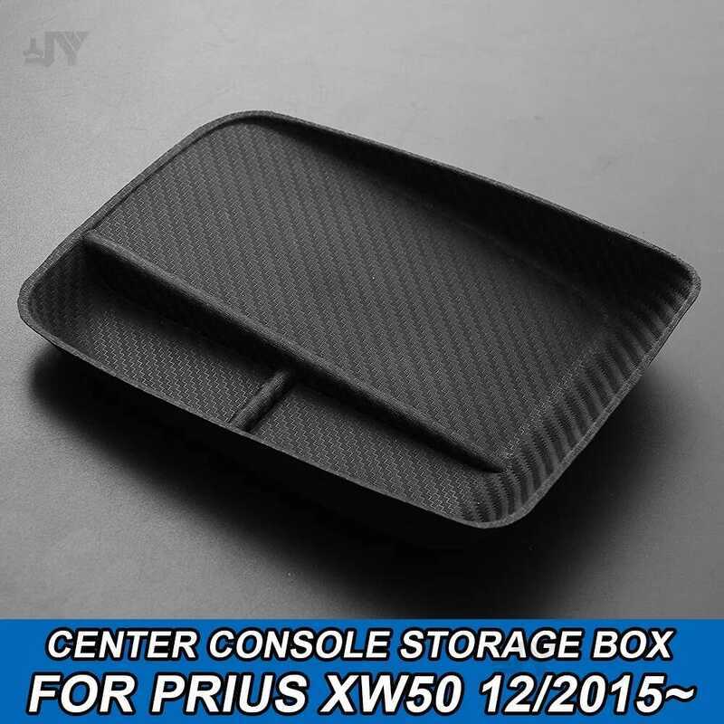 Center Armrest กล่องสําหรับ Toyota XW50 ซิลิโคนคอนโซลถาดสําหรับ Prius 50 อุปกรณ์ตกแต่งภายในรถยนต์