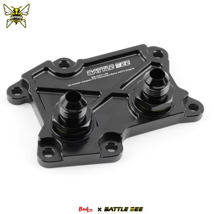 001BATTLE BEE Oil Radiator Adapter Car Aluminum Engine Oil Cooler Adapter For Mercedes M274 W205 W2