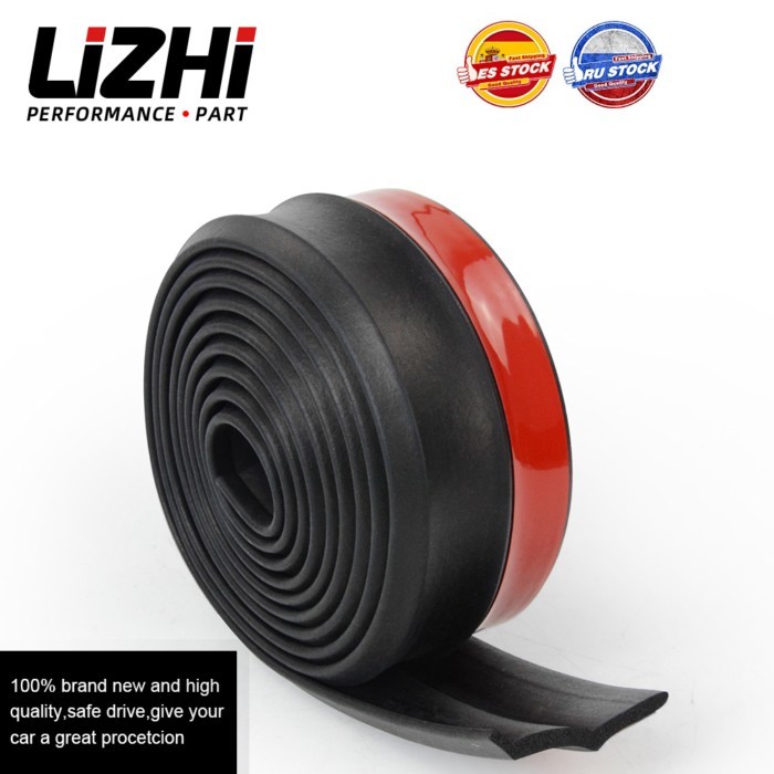 2.5M Car Bumper Lip Stickers Car Front Bumper Lip Rubber Car Bumper Protectors Exterior Mouldings B