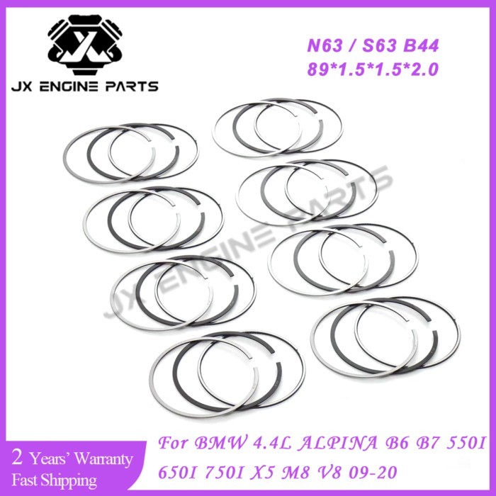 N63 S63 B44 Engine Piston Ring Set For BMW 4.4 Albana B6 B7 550I 650I 750I X5 M5 M6 X5M X6M 4.4L N6