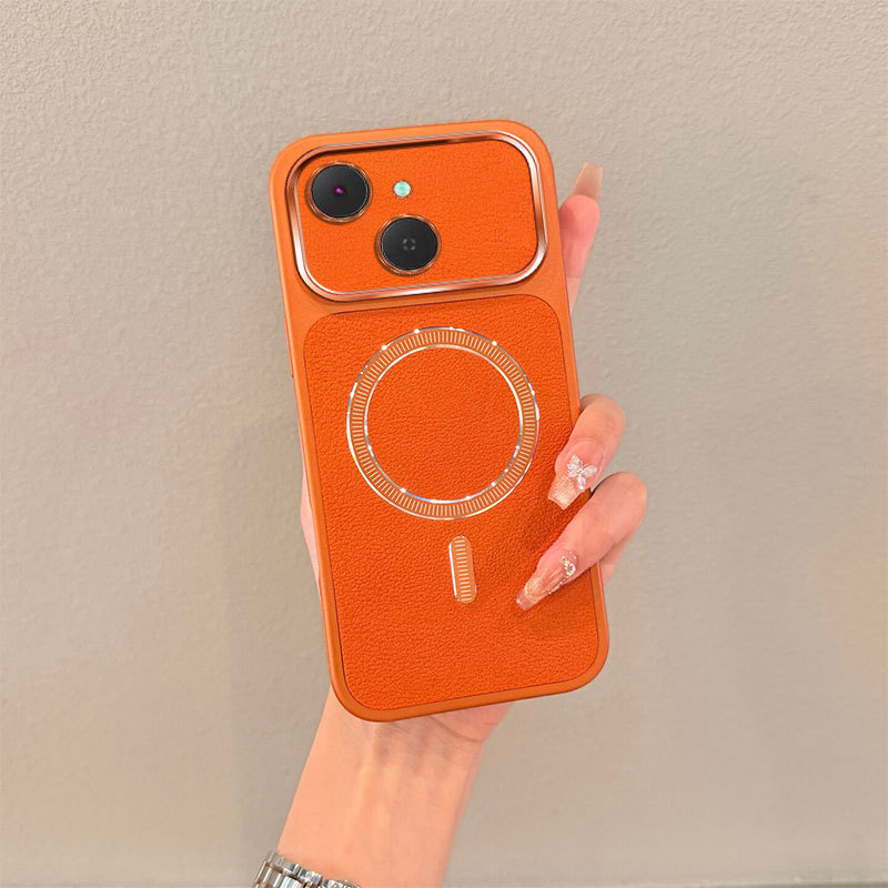 เคสสําหรับ Tecno Spark 40c ใหม่เคสโทรศัพท์นุ่ม TPU หนังระดับไฮเอนด์พร้อมการออกแบบดูดแม่เหล็กความงามและการป้องกัน len เพื่อป้องกันการล้ม