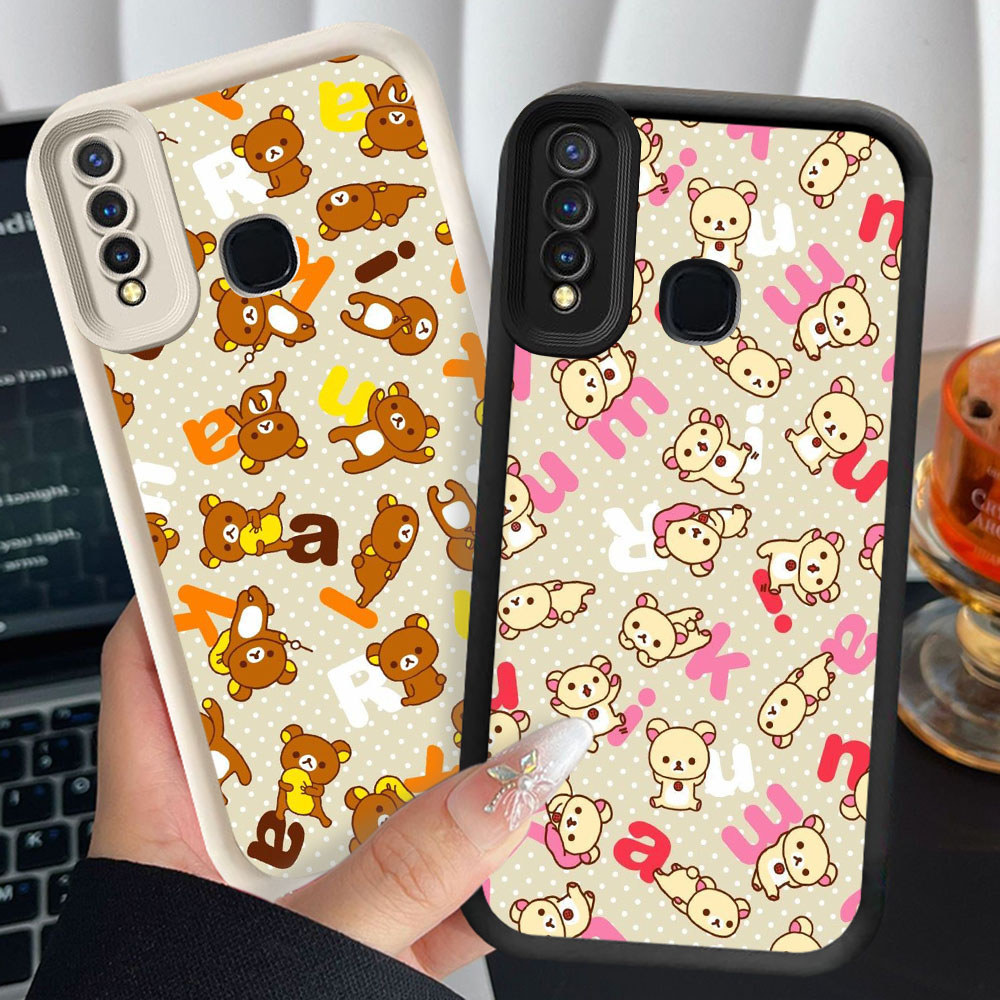 เคสป้องกันสําหรับ VIVO Y50 Y19 Z1 Y30i V9 Y15 Y30 Y17 Y12 2019 Pro กรณี NR26 Rilakkuma