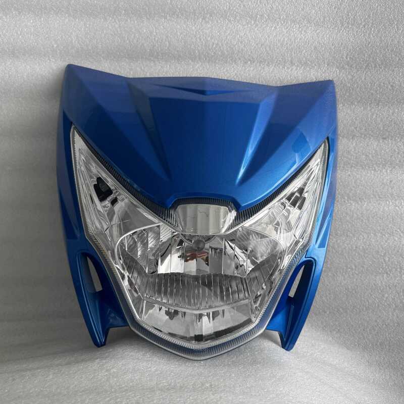 เหมาะสําหรับ Haojue 110-3 Hyun Di แผงด้านหน้ารถจักรยานยนต์ HJ110-3 ไฟหน้าบังแดดหน้ากากด้านหน้าชุดไฟห