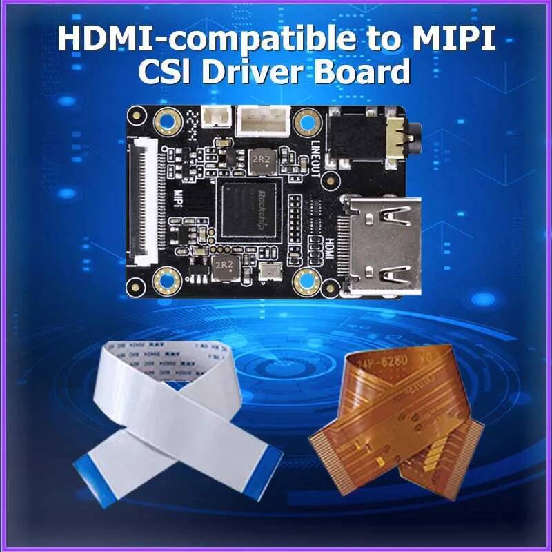 C TF-HDMI-MIPI-RK628 HDMI-เข้ากันได้กับ MIPI CSI Driver Board 4K Video Signal Converter RK628D FIREF