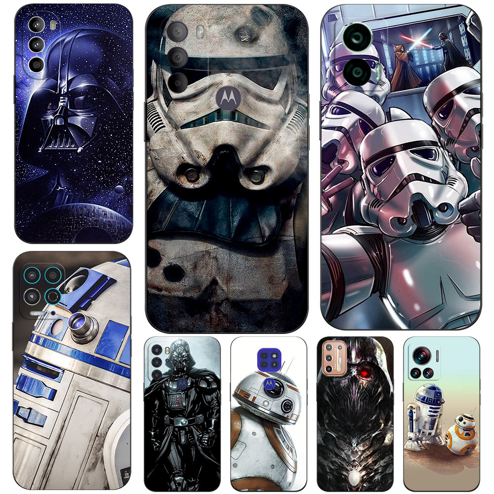 สําหรับ Motorola Moto G13 G23 G53 G73 E13 E22 E22I ฝาครอบโทรศัพท์ star wars R2D2 darth vader Stormtr