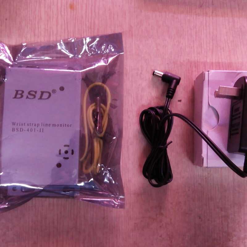 BSD-401-2 หนึ่งสําหรับสองสร้อยข้อมือป้องกันไฟฟ้าสถิตย์สายรัดข้อมือจอภาพ