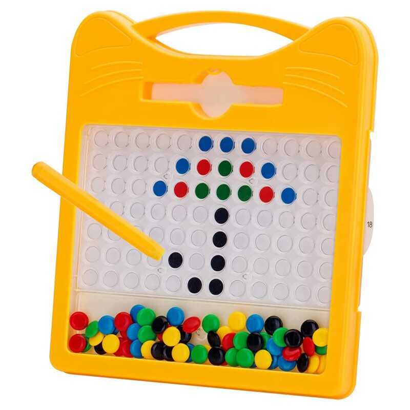 C Magnetic Drawing Board Kids Magnetic Drawing Board With Colourful Beads And Drawing Stylus For Ki