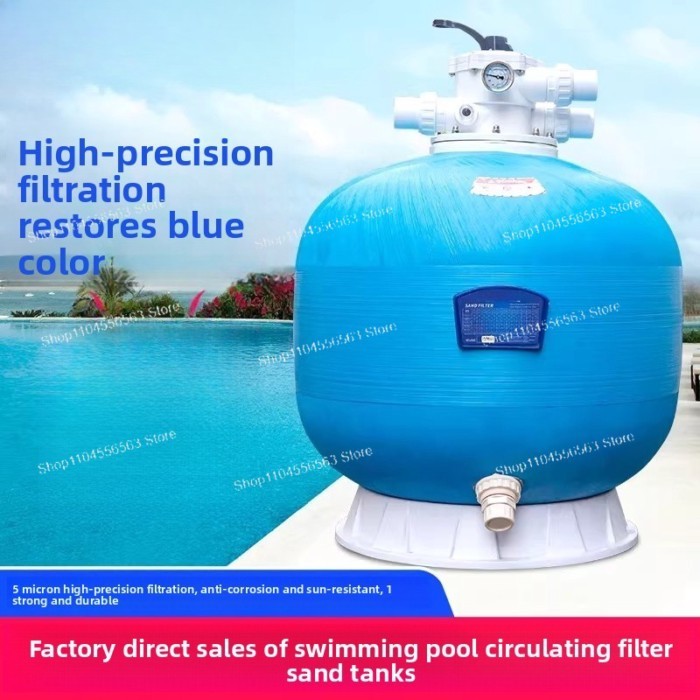 Sand Filter for Swimming Pool, Spa, Fish Pond  Quartz Sand Filtration System for Water Circulation