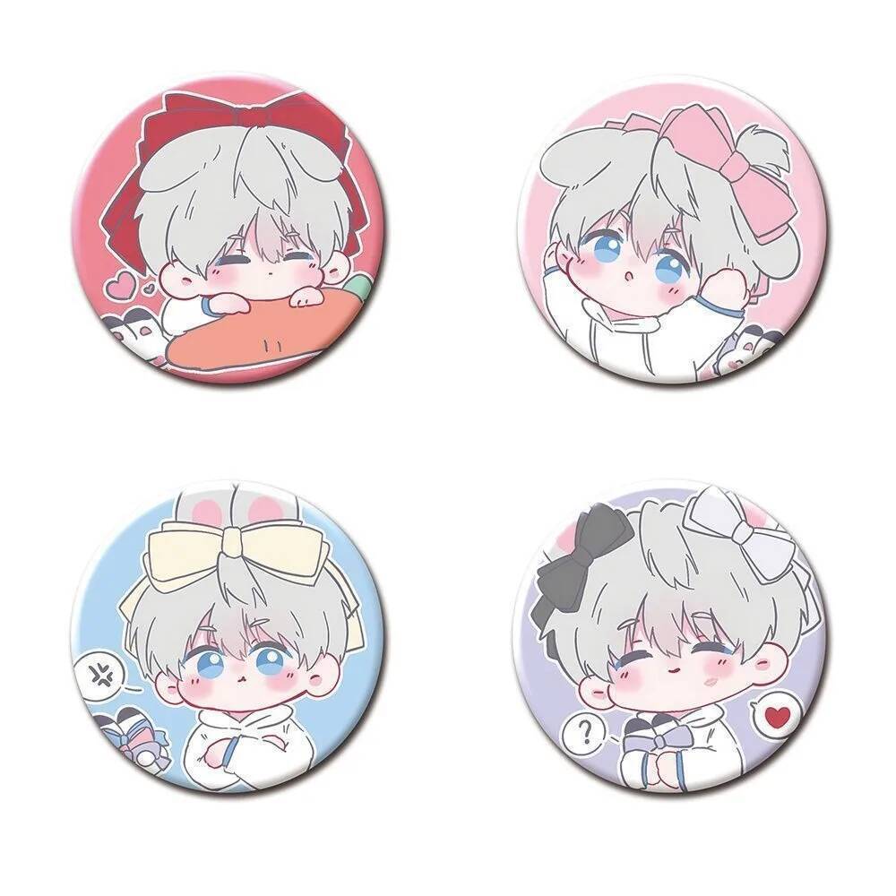เกมLoveและDeepspaceปุ่มเข็มกลัดการ์ตูนXavier Sylus Zayne Caleb Badge Lapel Pinsเสื้อผ้ากระเป๋าเป้สะพ