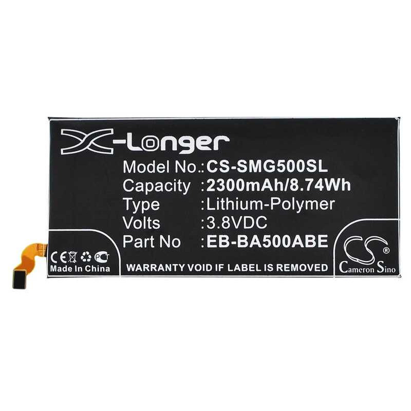แบตเตอรี่ทดแทน 2300Mah รุ่น Eb-Ba500abe สำหรับ Galaxy A5 Sm-A5000 A500f A500g A500h A500k A500l A50