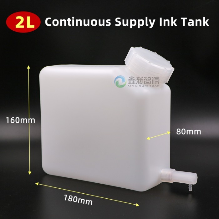 Eco Solvent Printer 2L Ink Cartridges 1/2/3 Outlets Ink Bottle 2000ml Continuous Supply Ink Tank fo